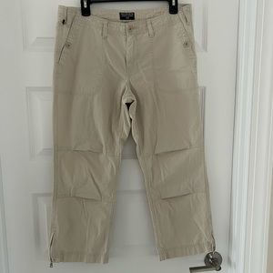 Polo Ralph Lauren Cropped Cargo Pants Tan Size 12